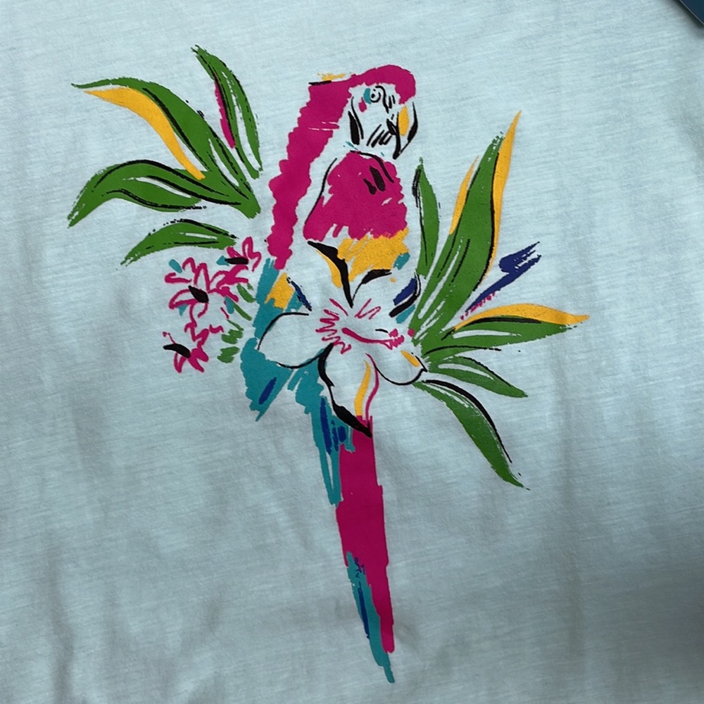 Caribbean Joe Parrot Short Sleeve Top - Picture 5 of 6